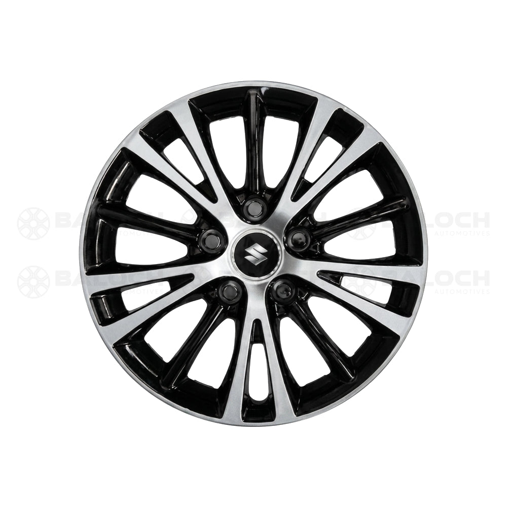 Double Color Wheel Cover 13' Inch – BiTurbo Dual Tone Car Wheel Cover Set (4 Pcs)