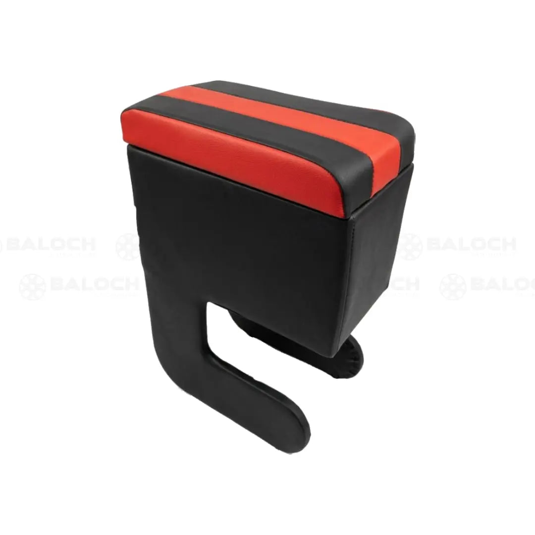 Universal Jumbo Console ArmRest Red – Car Center Arm Rest with Storage