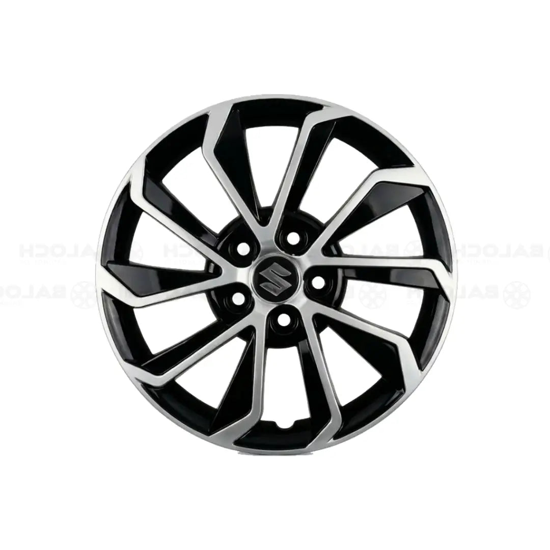 Double Color Wheel Cover 12 Inch – BiTurbo Dual Tone Car Wheel Cover Set (4 Pcs)
