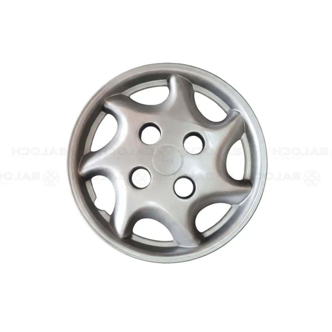 Race R Wheel Cover 13' Inch – Silver Car Wheel Cover / Hub Cap Set (4 Pcs)