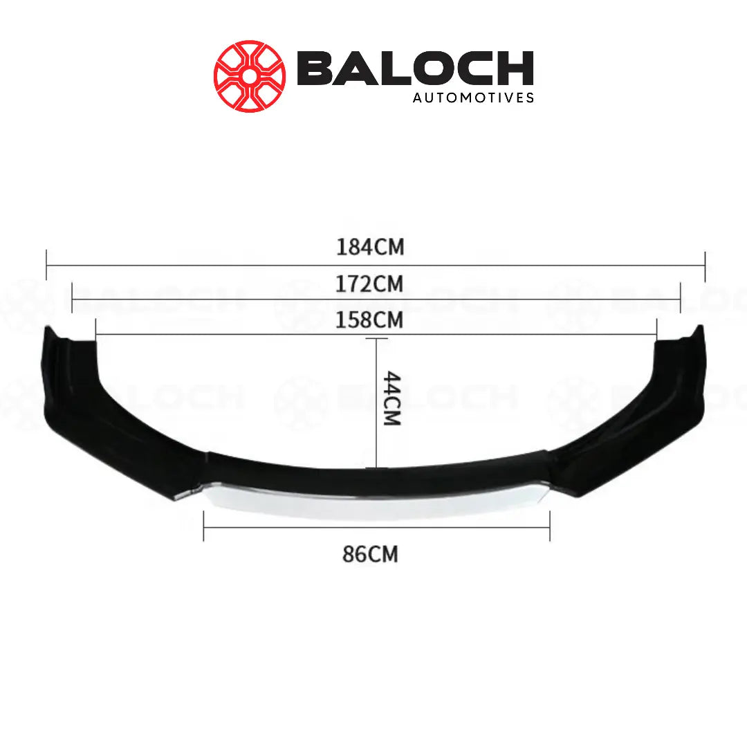 Product – Universal front bumper splitter 3pcs v4