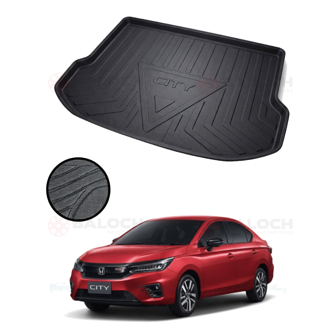 Honda City 2022-2026 TPE Trunk Mat – Custom Fit Waterproof Diggi Tray Boot Liner