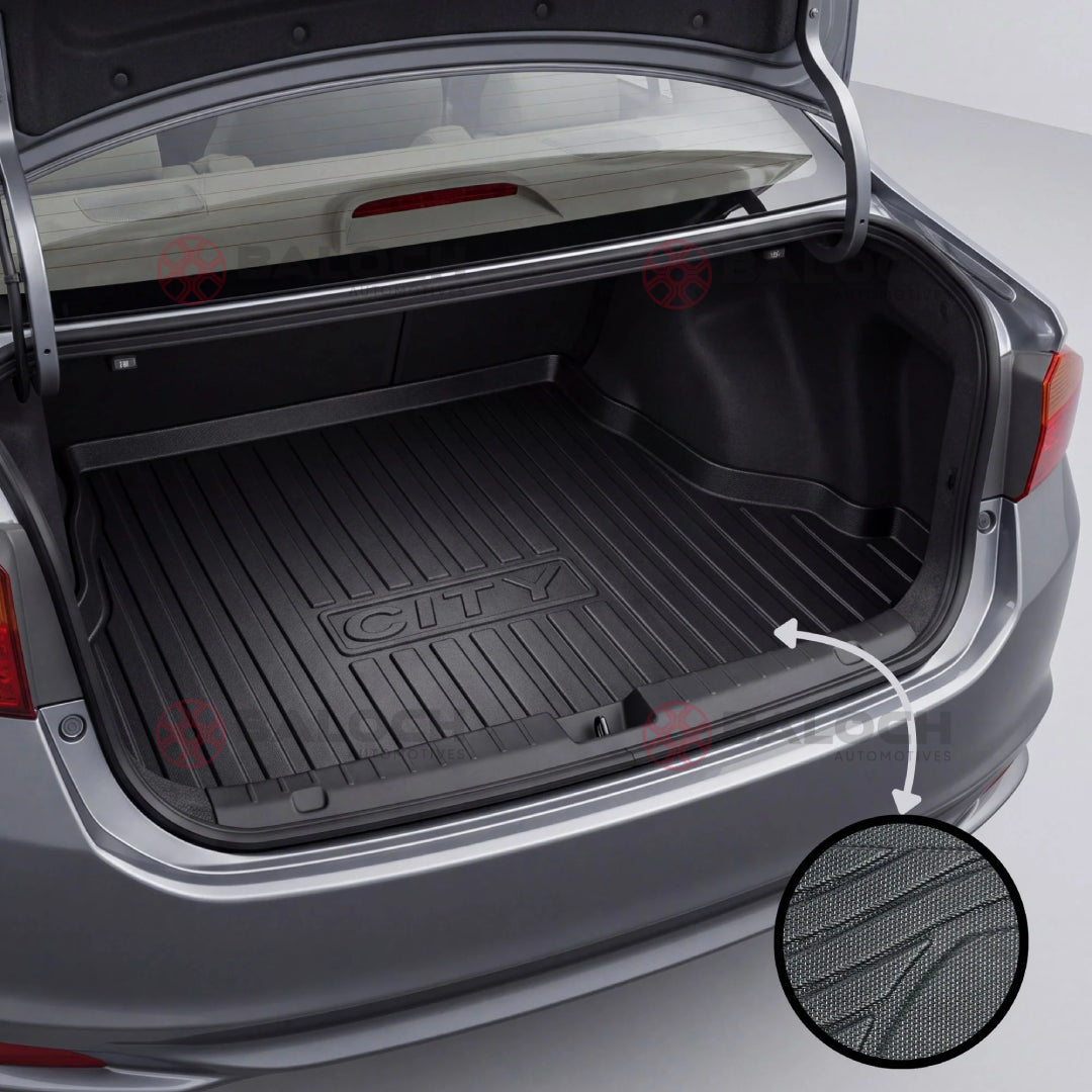 Honda City 2009-2020 TPE Trunk Mat – Custom Fit Waterproof Diggi Tray Boot Liner