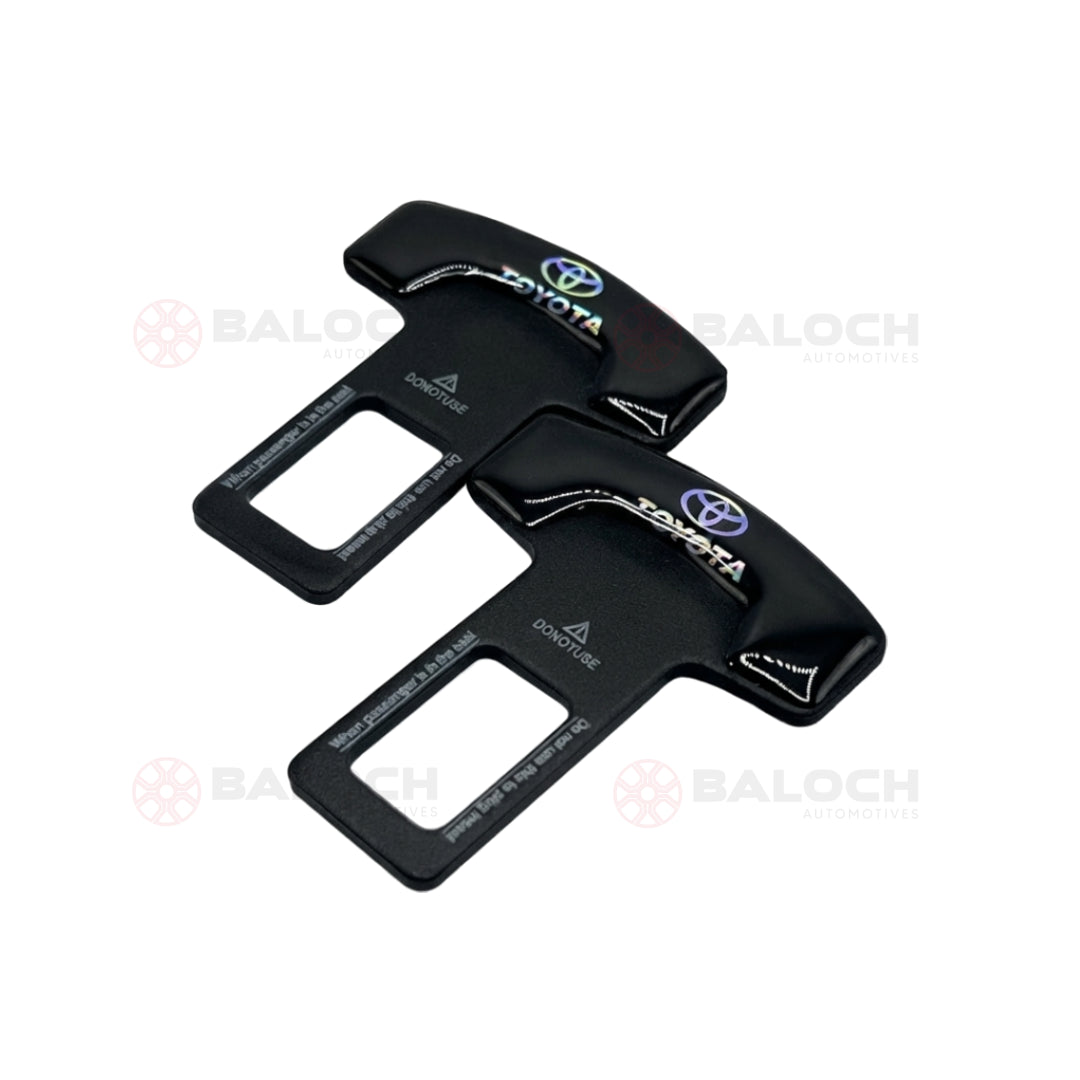 Toyota Universal Car Seat Belt Buckle Clip – Premium Seatbelt Alarm Stopper & Interior Accessory (2 Pcs)