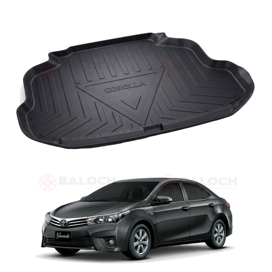 Toyota Corolla 2014-2026 TPE Trunk Mat – Custom Fit Waterproof Diggi Tray Boot Liner