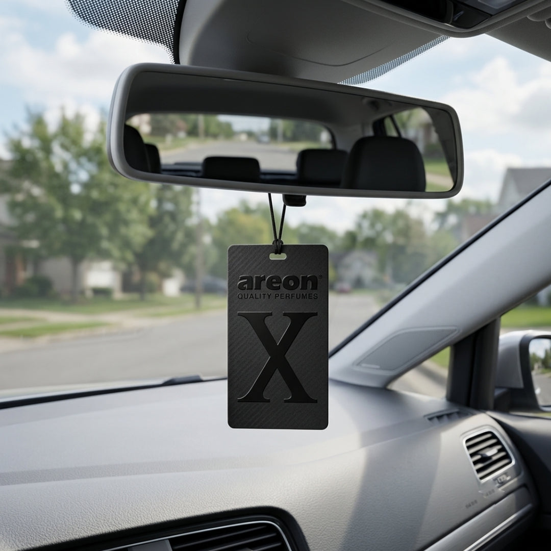 Areon Black Crystal X Card Hanging Car - Air Freshener