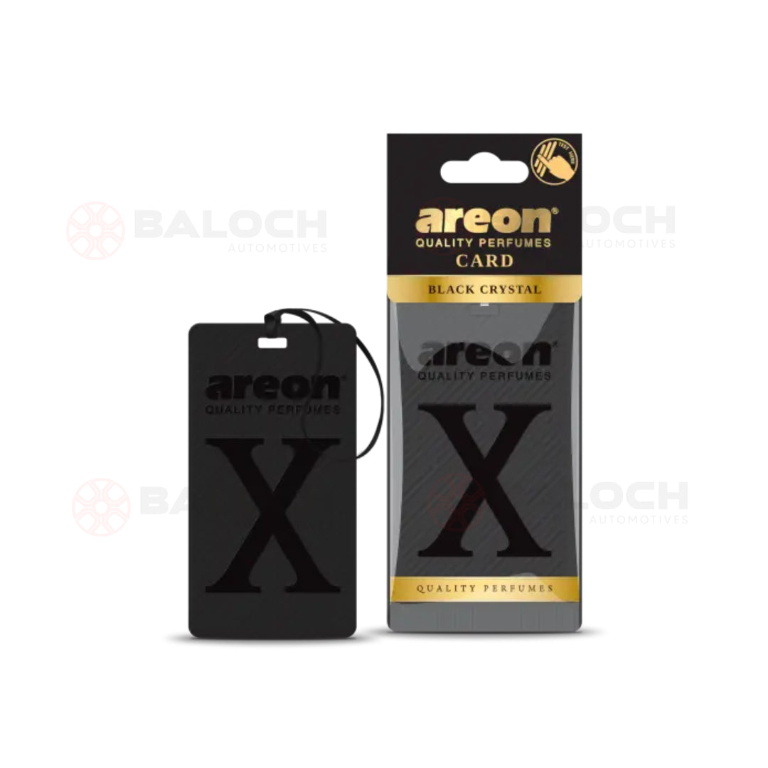 Areon Black Crystal X Card Hanging Car - Air Freshener