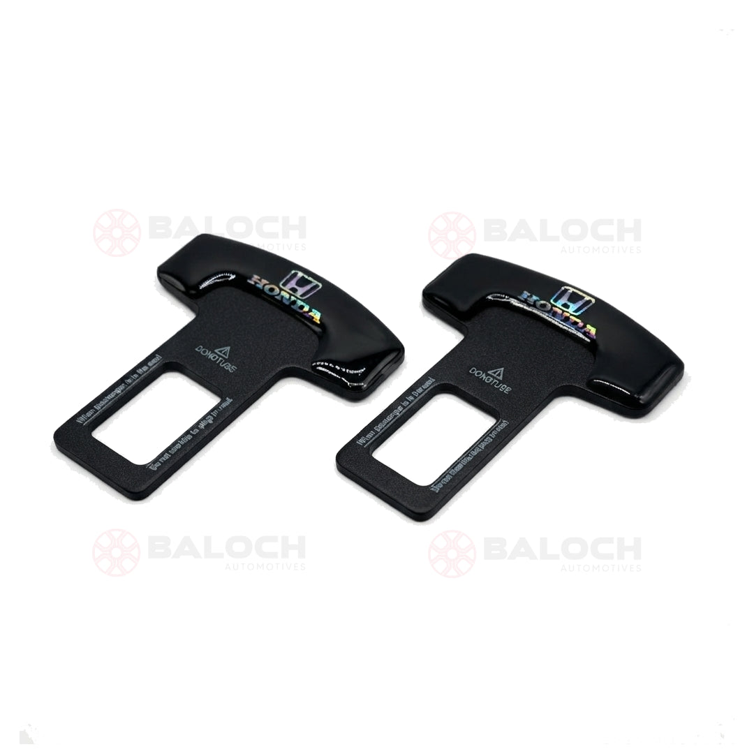 Honda Universal Car Seat Belt Buckle Clip – Premium Seatbelt Alarm Stopper & Interior Accessory (2 Pcs)