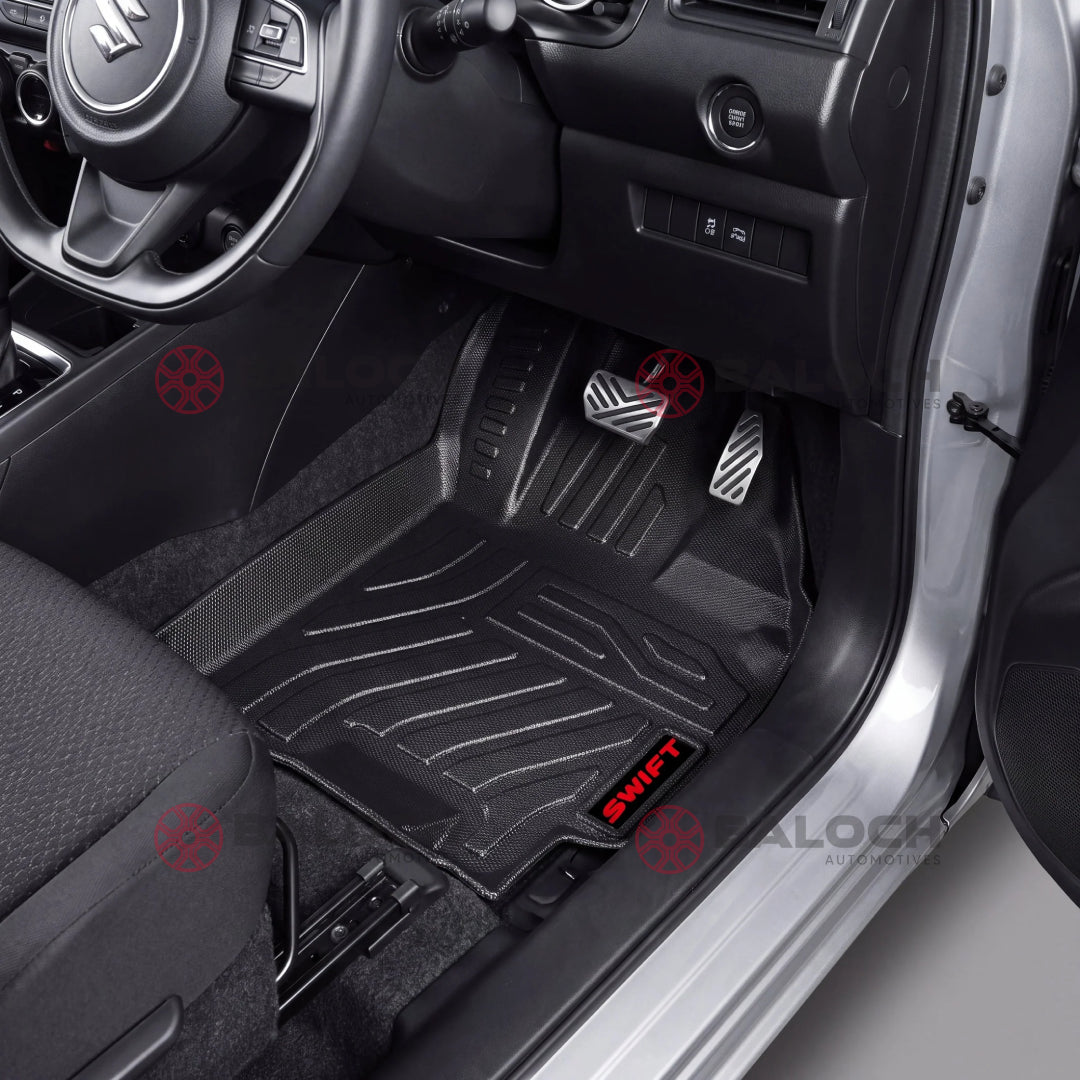 Suzuki Swift TPE Floor Mat Black 3 Pcs 2022 – 2026