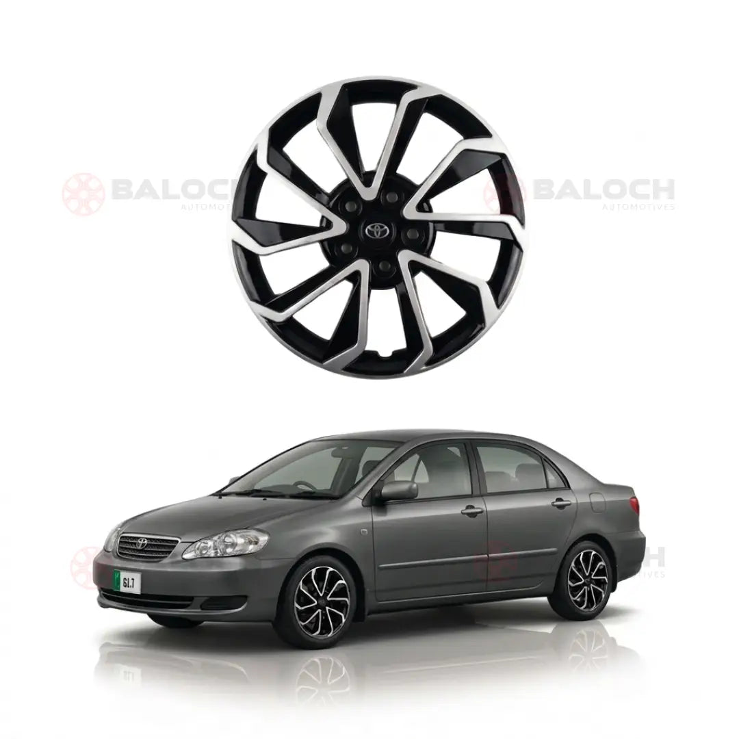 Double Color Wheel Cover 15' Inch for Toyota Corolla (2002-2008)