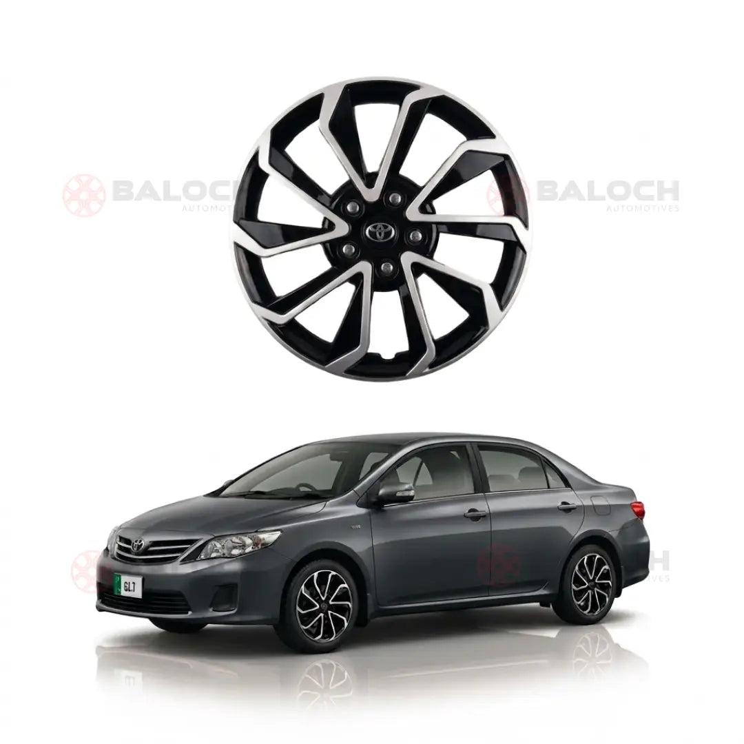 Double Color Wheel Cover 15' Inch for Toyota Corolla (2009-2014)