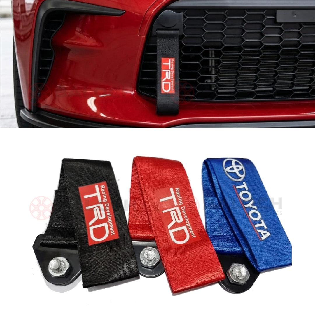 Universal Racing Tow Strap for Front Bumper | Heavy Duty Tow Hook Strap
