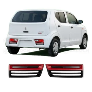 Suzuki Alto 660cc Rear Bumper RS Turbo Garnish in Red & Black