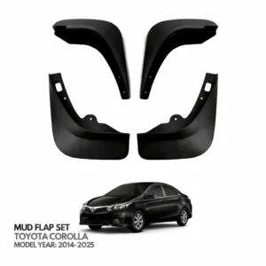 Toyota Corolla 2014–2025 Mud Flaps Set (4 Pieces) | Heavy Duty Splash Guards | Baloch Automotives