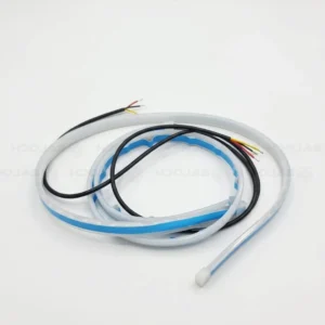 60CM Light Guide Strip 12V Dual Color Yellow & White Car DRL LED Strip