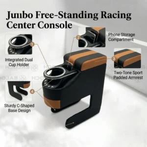 Universal Jumbo Console ArmRest Beige – Car Center Arm Rest with Storage