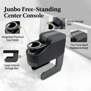 Universal Jumbo Console ArmRest Navy Blue – Car Center Arm Rest with Storage