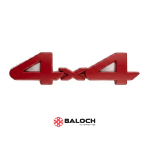 3D 4x4 Embossed Plastic Emblem Sticker