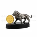 Luxury Lion Solar Rotating Car Dashboard Perfume Ornament with Fragrance Liquid