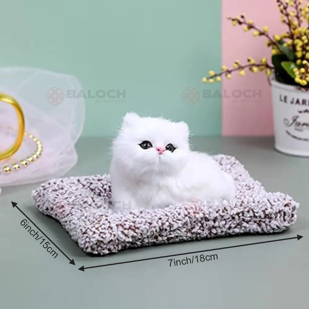 Cute Sleeping Cat Dashboard Ornament