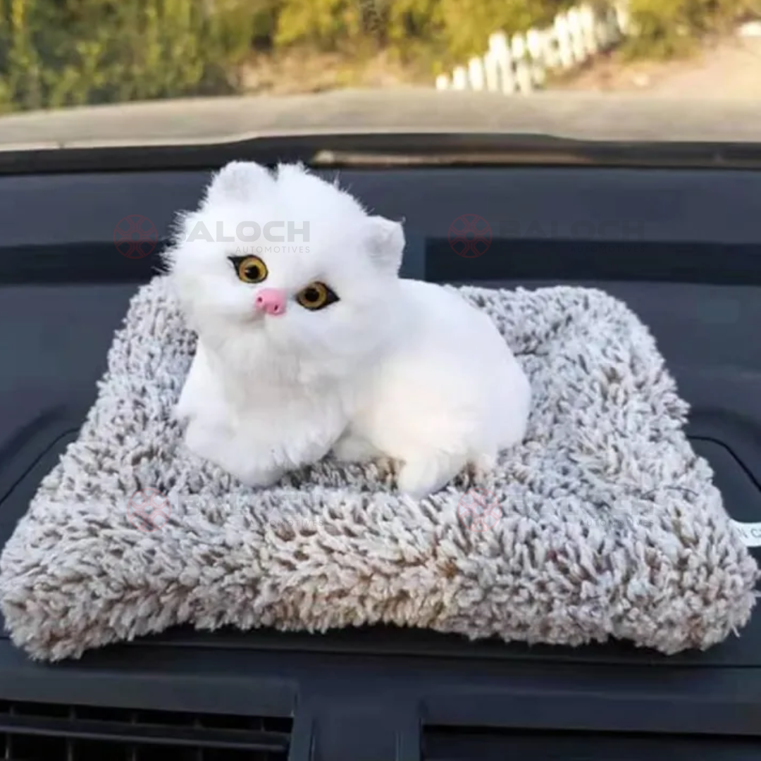 Cute Sleeping Cat Dashboard Ornament